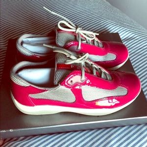 Prada patent leather women sneakers